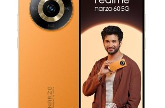Realme Narzo 60 5G (Mars Orange,8Gb+128Gb) 90Hz Super Amoled Display | Ultra Premium Vegan Leather Design | With 33W Supervooc Charger