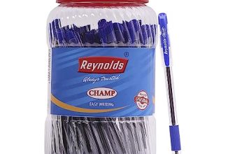 Reynolds Champ 40 Ct Jar – Blue | School And Office Stationery | 0.7Mm Tip Size | Pen For Bts