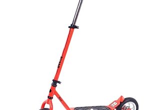 Beetle Patrol Scooter For Kids With Rear Foot Brakes & Side Stand, Red, Ideal For 3+ Yrs Boys & Girls.