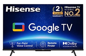 Hisense 108 Cm (43 Inches) Bezelless Series 4K Ultra Hd Smart Led Google Tv 43A6H (Black)