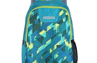 American Tourister Wave Teal Casual Backpack 02, 24 Ltrs,Volume, Bottle Pocket, Front Organizer