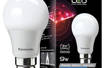 Panasonic 9W Motion Sensor Bulb | 9 Watt Radar Led Bulb For Home | B22 Motion Led Bulb 9W (Pbum28097-Pk1) is available on Amazon at best discounted online price. MRP of this product is ₹ 699.0. You can buy this product at discounted rate ₹ 420.