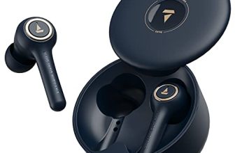 Boat Airdopes 511V2 Tws Ear-Buds With Iwp Technology,Ergonomic Never Drop Design,Classy Build,Bluetooth V5.0,Up To 30H Total Playback,Ipx4,Dual Microphones&Immersive Sound(Furious Blue),In-Ear