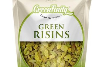 Greenfinity Premium Seedless Green Raisins Value Pack, 1Kg.
