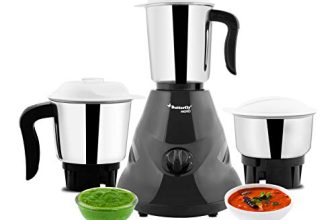 Butterfly Hero Mixer Grinder, 500W, 3 Jars (Grey)