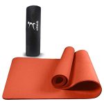 Vifitkit 4Mm Anti-Skid Eva+Tpe Yoga Mat With Carry Bag For Home Gym & Outdoor Workout For Men & Women, Water-Resistant, Easy To Fold (Red)