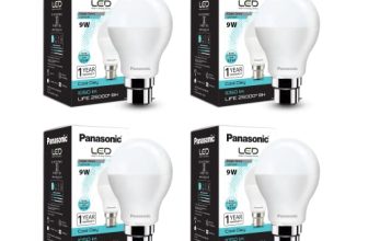 Panasonic Base B22 9-Watt Led Bulb (Cool Day Light) – Pack Of 4