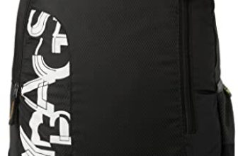 Skybags Casual Backpack 28L, 2 Main Compartments, Bottle Pocket, Front Pocket, Padded Shoulder Straps | Black | Brat