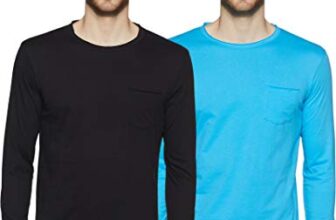 Symbol Men’S Solid Regular T-Shirt (Pack Of 2) (Ss19Mntee04-3_Black & Blue Lagoon_Xl)