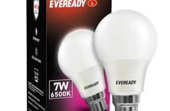 Eveready 7W Led Light Bulb | No Mercury Content & No Uv Radiation | With 700 Lumens Light Output| 100 Lumens Per Watt | Cool Day Light (6500K) B22D