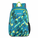 American Tourister Wave Teal Casual Backpack 02, 24 Ltrs,Volume, Bottle Pocket, Front Organizer