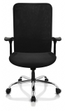 APEX Chairs MARCOZY Metal Star Base Very Sturdy Medium Back Office Chair (Fulcrum)