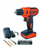 BLACK+DECKER LD12SP-IN 12V 10mm Li-ion Cordless Variable Speed Reversible Drill Machine/Driver with 10 Screwdriver and 2 Drill Machine Bits