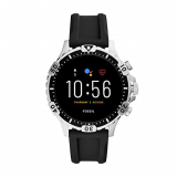 Fossil Gen 5 (46mm, black) Garrett Silicone Touchscreen Men’s Smartwatch with Speaker, Heart Rate, GPS, Music storage and Smartphone Notifications – FTW4041