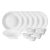 Larah by BOROSIL Opalware Dinner Set – 19 Pieces, White