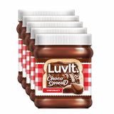 LuvIt Choco Spread | Smooth & Delicious | Made with Cocoa | Best for Chocolate Bread, Cakes, Shakes, Dosa, Roti | Pack of 5 – 310g Each
