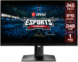 MSI OPTIX MAG251RX 24.5″ 240Hz 1ms IPS Gaming Monitor (FHD 1920×1080 / Non-Glare with Super Narrow Bezel / 16:9 / G-Sync Compatible/HDMI/DP/USB Height Adjustable)