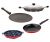 Nirlon Scratch Resistance 4 Piece Non-Stick Aluminium Kitchen Cooking Combo Essential Item Set Ofer, CT12_TP_AP(7)_AP(12)