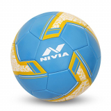 Nivia Spinner Machine Stitched Football , Size – 5 (Material: PVC & Rubber) Blue (Argentina)