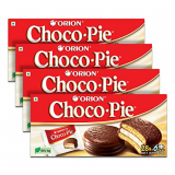 ORION Choco Pie Chocolate Coated Biscuit, 4 x 6 Piece Pack