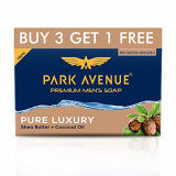 Park Avenue Premium Men’s Soap, Shea Butter+ Coconut Oil, 125g (BUY 3 GET 1)