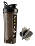 Haans Typhoon Protein Gym Shaker Bottle 700 Ml (Black)