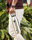 Cello Swift Vacuum Insulated Flask | Hot And Cold Water Bottle | Double Walled Stainless Steel Bottle For Travel, Home, Office, School | 1500Ml, Silver