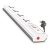 E-Tech I Book 4+1 Power Strip With Safety Shutter And International Socket