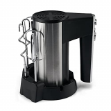 Lifelong Llhm03 Infinia 350-Watt Hand Mixer/Beater|Beat Cream For Cakes| 5 Speed Control And 2 Stainless Steel Beaters, 2 Dough Hooks With Accessory Stand (1 Year Warranty, Black/Silver)