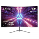 Zebronics Gaming Ac32Fhd Led Curved 165Hz 80Cm (32″) 1920X1080 Fhd Resolution Monitor With Display Port + Hdmi Dual Input, Built-In Speaker, Wall Mount Facility, 300 Nits Brightness & Headphone Out