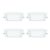 Polycab 18W Led Panel Light Scintillate Edge Slim Square Smart Offers Bright Lumination Long Lifespan No Harmful Radiation (Cool White, 6500K, 4 Pcs, Cut Out: 7.79 Inches)