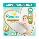 Pampers Premium Care Pants, Medium Size Baby Diapers (Md), 162 Count, Softest Ever Pampers Pants