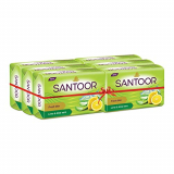 Santoor Aloe Fresh Soap, 125 G (Pack Of 6)