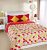 Amazon Brand – Solimo Arendale Microfibre Printed Quilt Blanket/Comforter, Double, 120 Gsm, Yellow And Red, Reversible