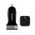Agaro 3.1 A Dual Port Lightning, Usb Smart Car Charger For All Smartphones & Tablets- Black