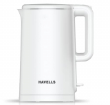 Havells Caro 1.5 Litre Double Wall, 304 Stainless Steel Inner Body, Cool Touch Outer Body, Wider Mouth, 2 Year Warranty (White, 1250 Watt)