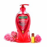 Palmolive Parabens & Silicones-Free Aroma Sensual Single Pump Bottle Body Wash, Enriched With Orange Essential Oil, Rose Flower & Ginseng Extracts 750Ml