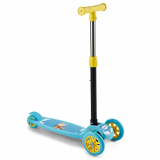 Lifelong Kick Scooter With Adjustable Height|Foldable Scooter|Skate Scooter For Kids With Pvc Wheel|Age Upto 3+ Years- Max User Weight-50 Kg, Blue & Yellow, 6 Months Warranty, Llks01