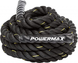 Powermax Fitness Rb-9M Gym Battle Rope With Protective Hand Grip For Strenghth Training Exercise And Home Gym Workout