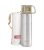 Milton Glassy 1000 Thermosteel 24 Hours Hot And Cold Water Bottle With Drinking Cup Lid, 1 Litre, Grey | Leak Proof | Office Bottle | Gym Bottle | Home | Kitchen | Hiking | Trekking | Travel Bottle
