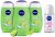 Nivea Lemon And Oil Shower Gel, 250Ml (Pack Of 3) & Nivea Deodorant Roll On, Pearl & Beauty For Women 50Ml