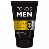 Pond’S Men Pollution Out Activated Charcoal Deep Clean Facewash, 100 G