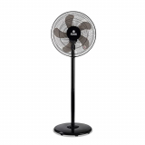 Polycab Elanza 5 Blade 400Mm Mini Pedestal Fan With 2 Year Warranty (Black)