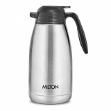 Milton Classic 2000 Thermosteel Carafe 24 Hours Hot And Cold, 2000 Ml, Silver | Leak Proof | Rust Proof | Vacuum Insulated