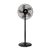 Polycab Elanza 5 Blade 400Mm Mini Pedestal Fan With 2 Year Warranty (Black)