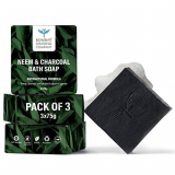 Bombay Shaving Company Neem And Charcoal Bath Soap | 75G X 3
