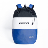 Gear Voyager 15L Casual Backpack/Daypack/Hiking Daypack/Drawstring Bag For Men/Women (Black-Blue)