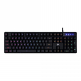 Hp K300 Backlit Membrane Wired Gaming Keyboard With Mixed Color Lighting, 4 Led Indicators, Matte Finish Double Injection Key Caps And Windows Lock Key / 3 Years Warranty(4Qm95Aa)