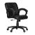Da Urban® Deaver Mid Back Revolving Leatherette Ergonomic Home & Office Executive Chair With High Comfort Seating, Height Adjustable Seat & Nylon Base (Black)