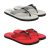 Birde Men Grey & Red Premium Eva Slippers & Flipflops Combo Pack Of 2